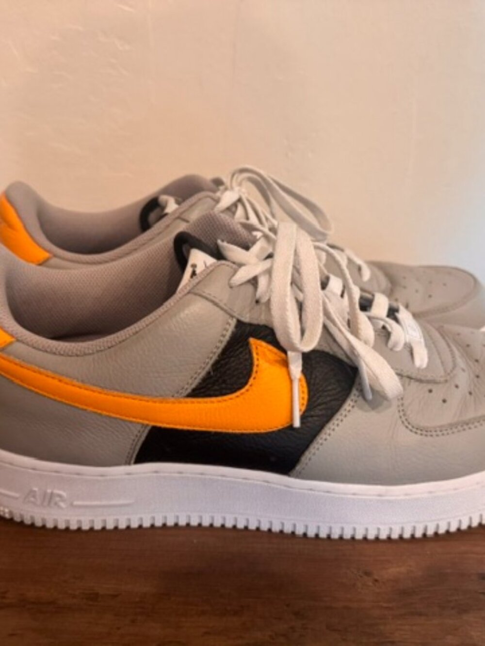 Nike Air Force 1 Low By You - Mens 13 - Custom Black/Orange/Gray